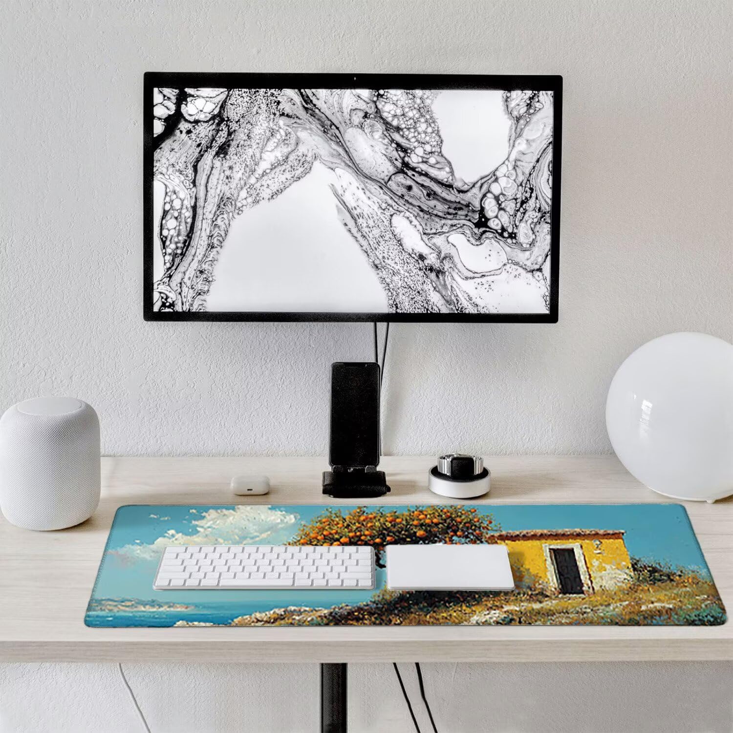 Podkładka pod mysz do gier XXL duża mysz 1600 x 800 mm, duża podkładka pod biurko z antypoślizgową gumową podstawą dla graczy, poprawia precyzję i szybkość (widok) o-822