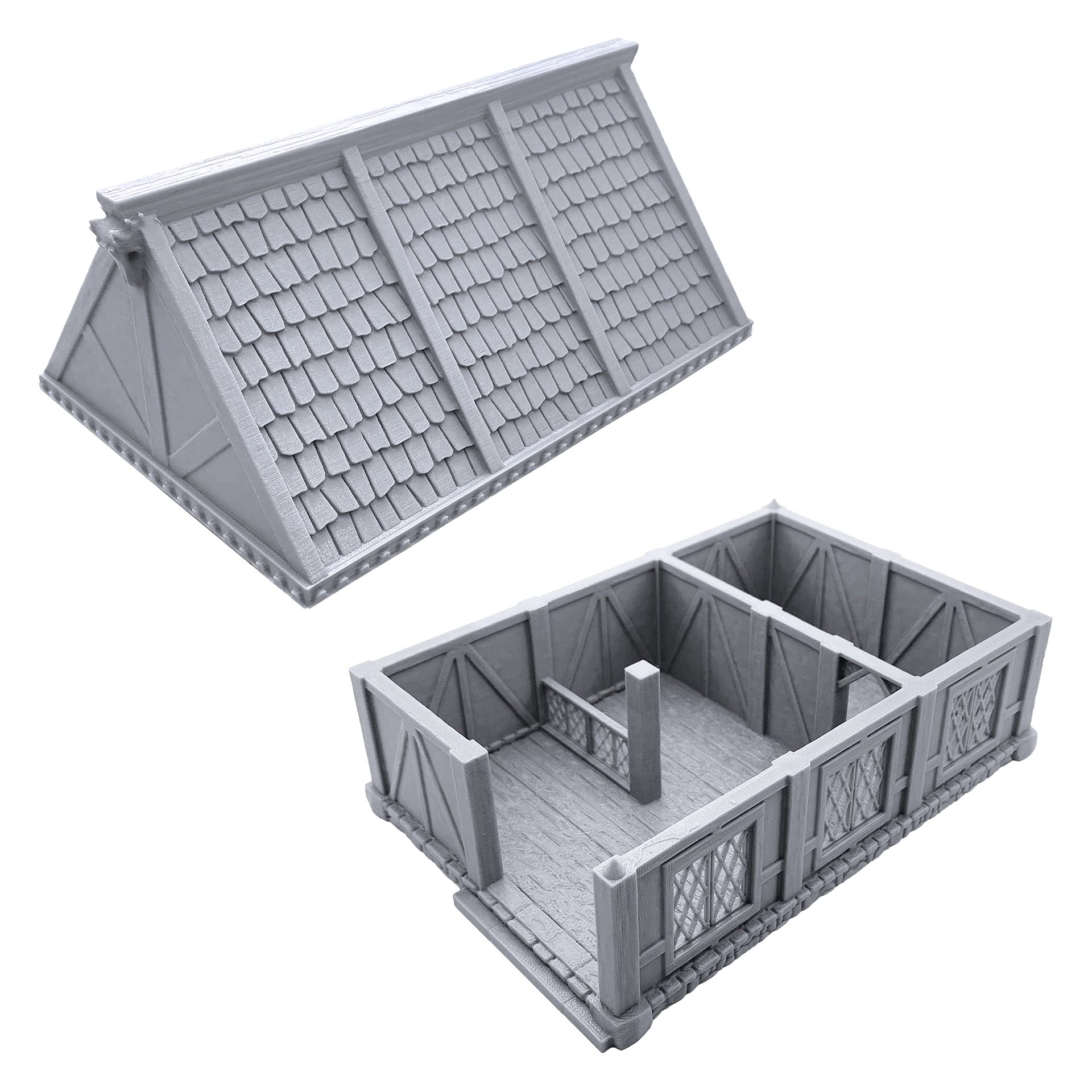 Ulvheim Merchant House - Stable by Terrain4Print, 3D Printed Tabletop RPG Scenery and Wargame Terrain for 28mm Miniatures