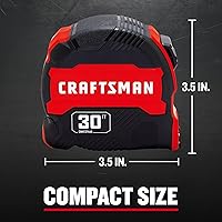 Vista 3 de CRAFTSMAN Cinta métrica de 30 pies con marcas de fracción, retráctil (CMHT37445S)