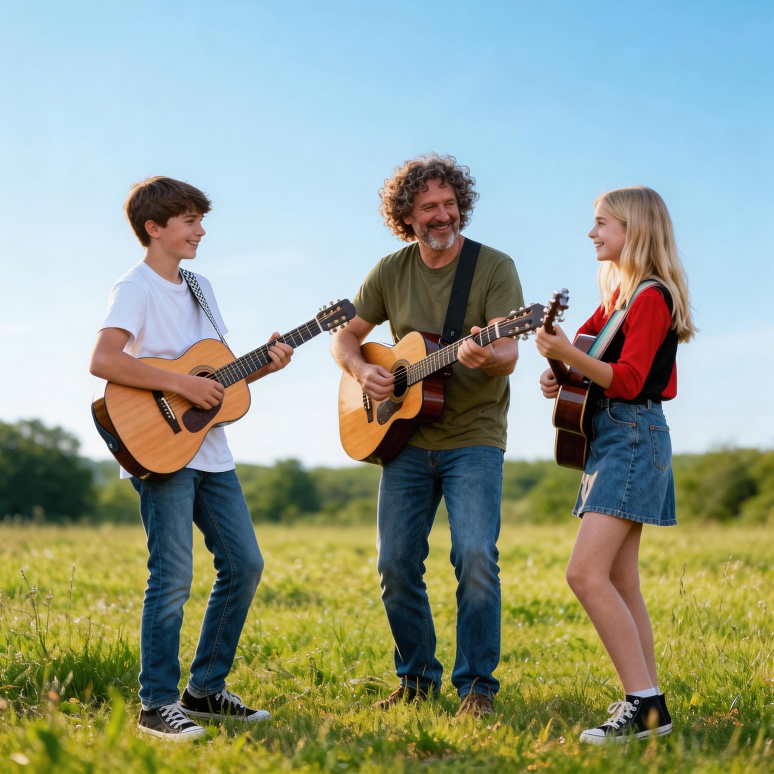 SUNYA Pasek do gitary nylonowy, szerokość 5 cm z końcówkami ze skóry licowej, zawiera gumowe blokady i kostki, regulacja 88-145 cm do gitar akustycznych, elektrycznych i basowych
