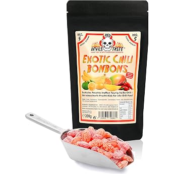 Exotic Chili Bonbon Xtra Sharp 200 g RED DEVILS TASTE | Zip bag