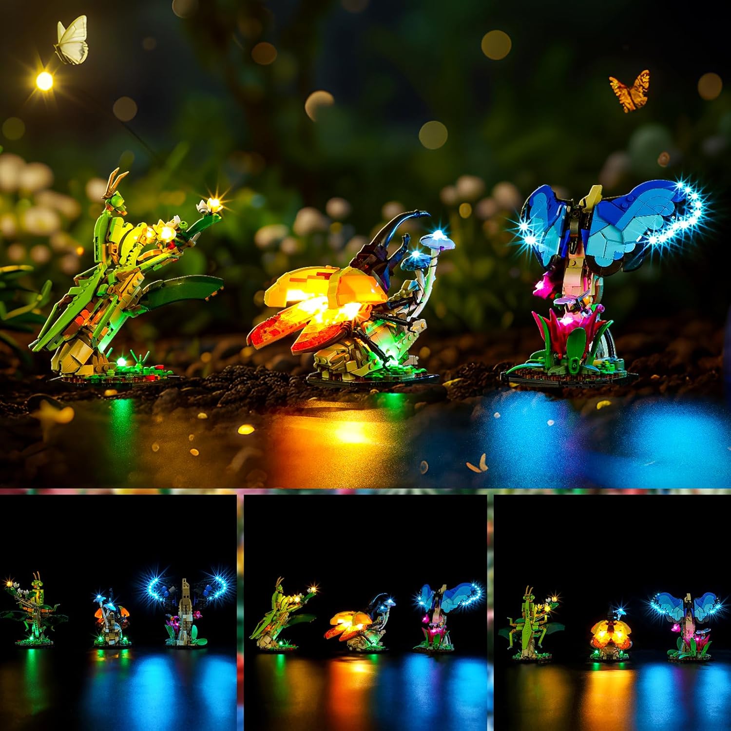 YEABRICKS LED Light for 21342 Ideas The Insect Collection Building Blocks Model (Building Set NOT Included)