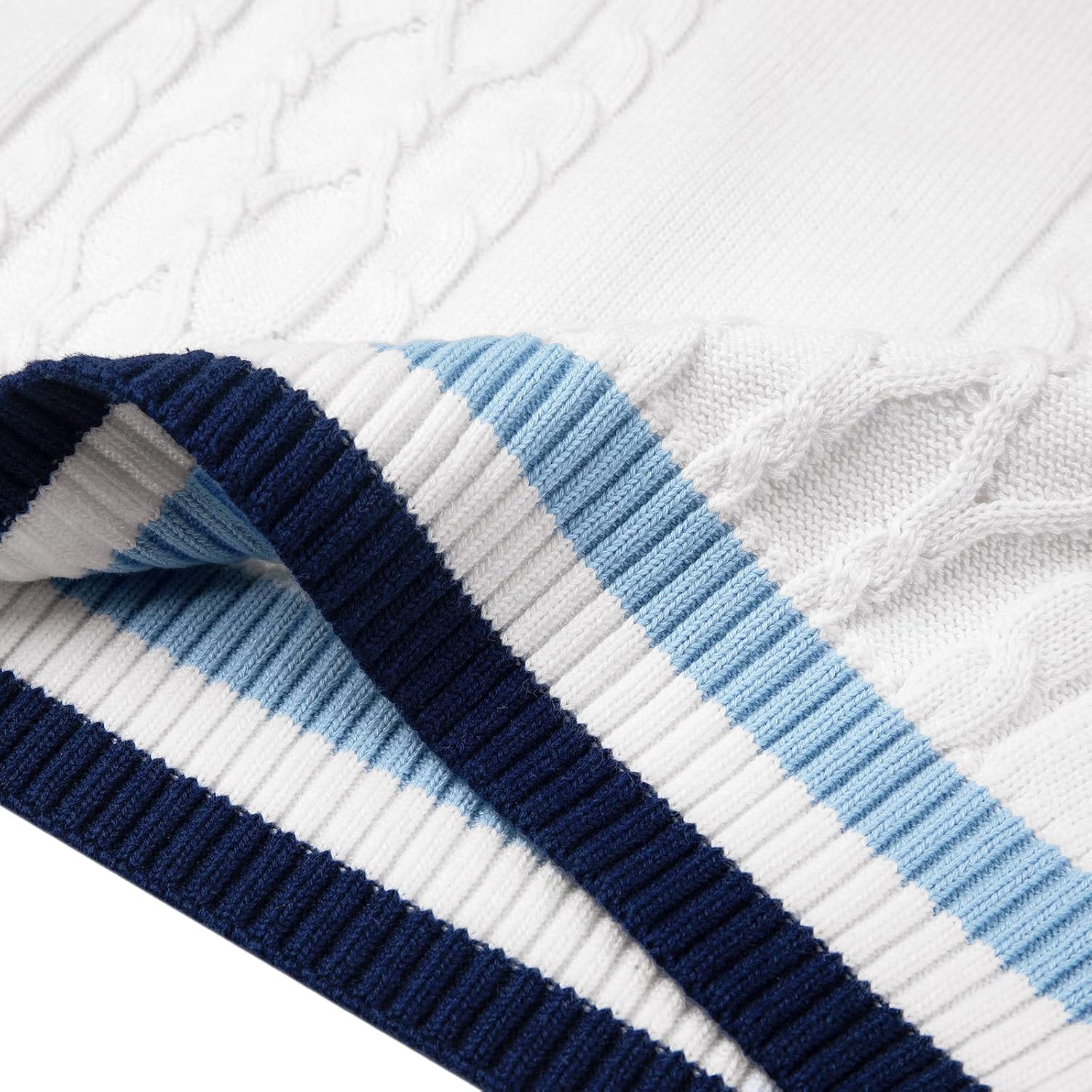 Kid Nation Boys Sweater Vest 100% Cotton School Uniform Vest for Girls Boy Toddler Kids Knit Vest - Image 6