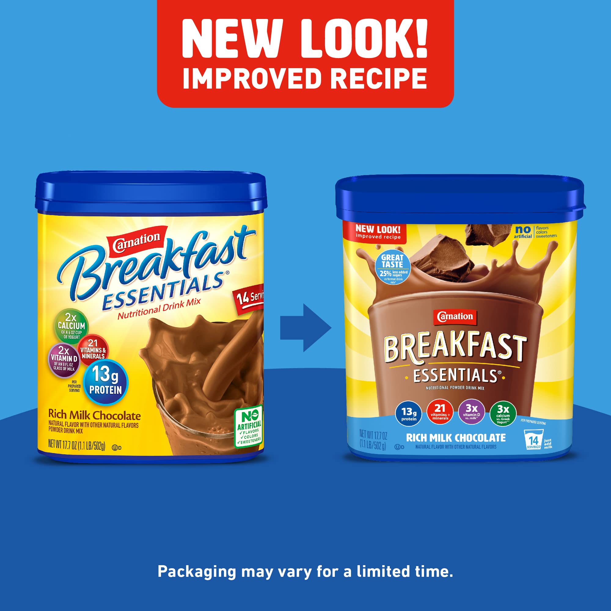 Buy Carnation Breakfast Essentials Powder Drink Mix, Rich Milk