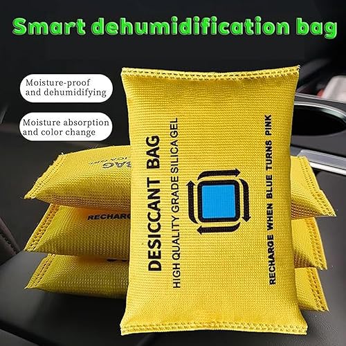 Miniatura 5 de Deshumidificador de coche  Suministros de automóvil reutilizables portátiles  Absortor de humedad del coche - para armarios, sótanos, espacios,
