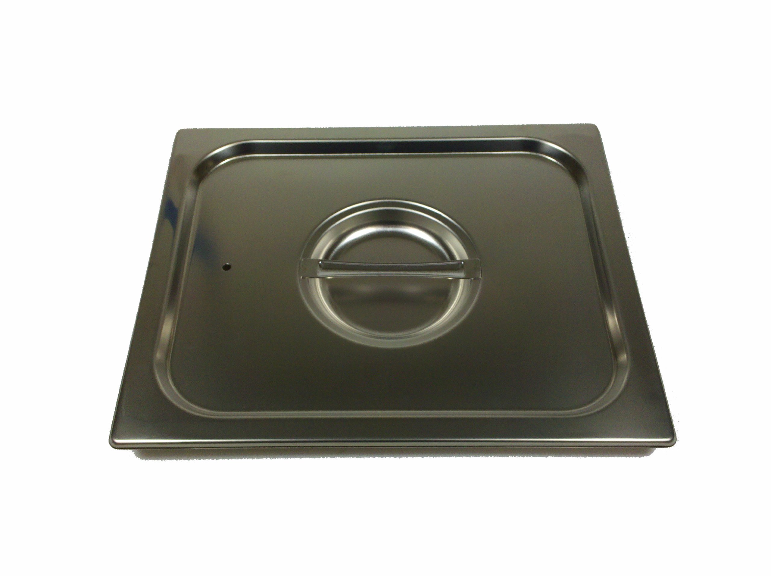 Paderno World Cuisine 12 1/2 inches by 10 1/2 inches Stainless-steel Standard Lid for Hotel Pan - 1/2