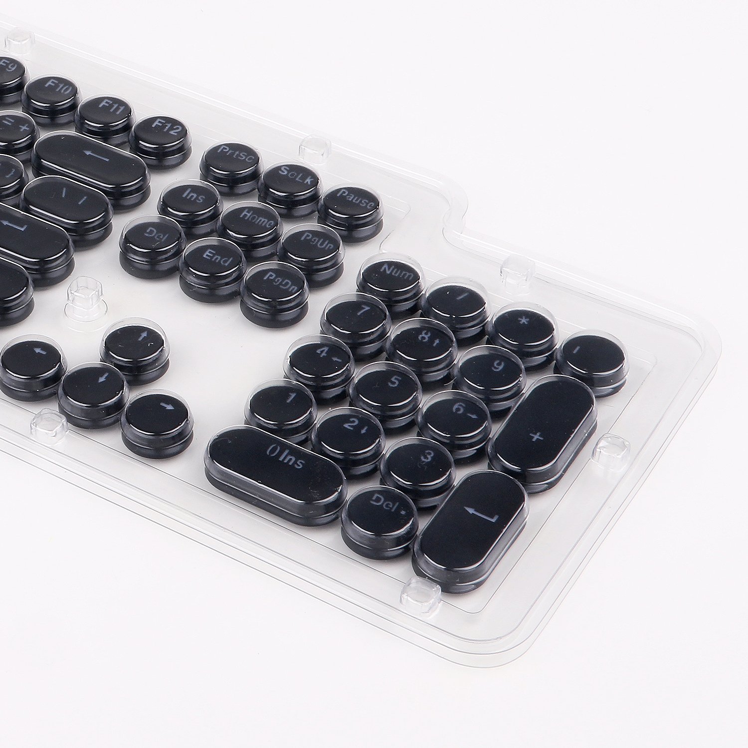 Buy Keycaps, ABS Keycap Set Round Doubleshot Injection Retro