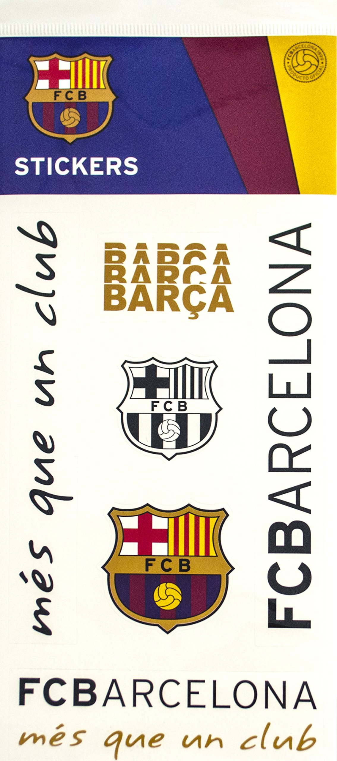 Amazon.com: Official FC Barcelona Stickers : Toys & Games