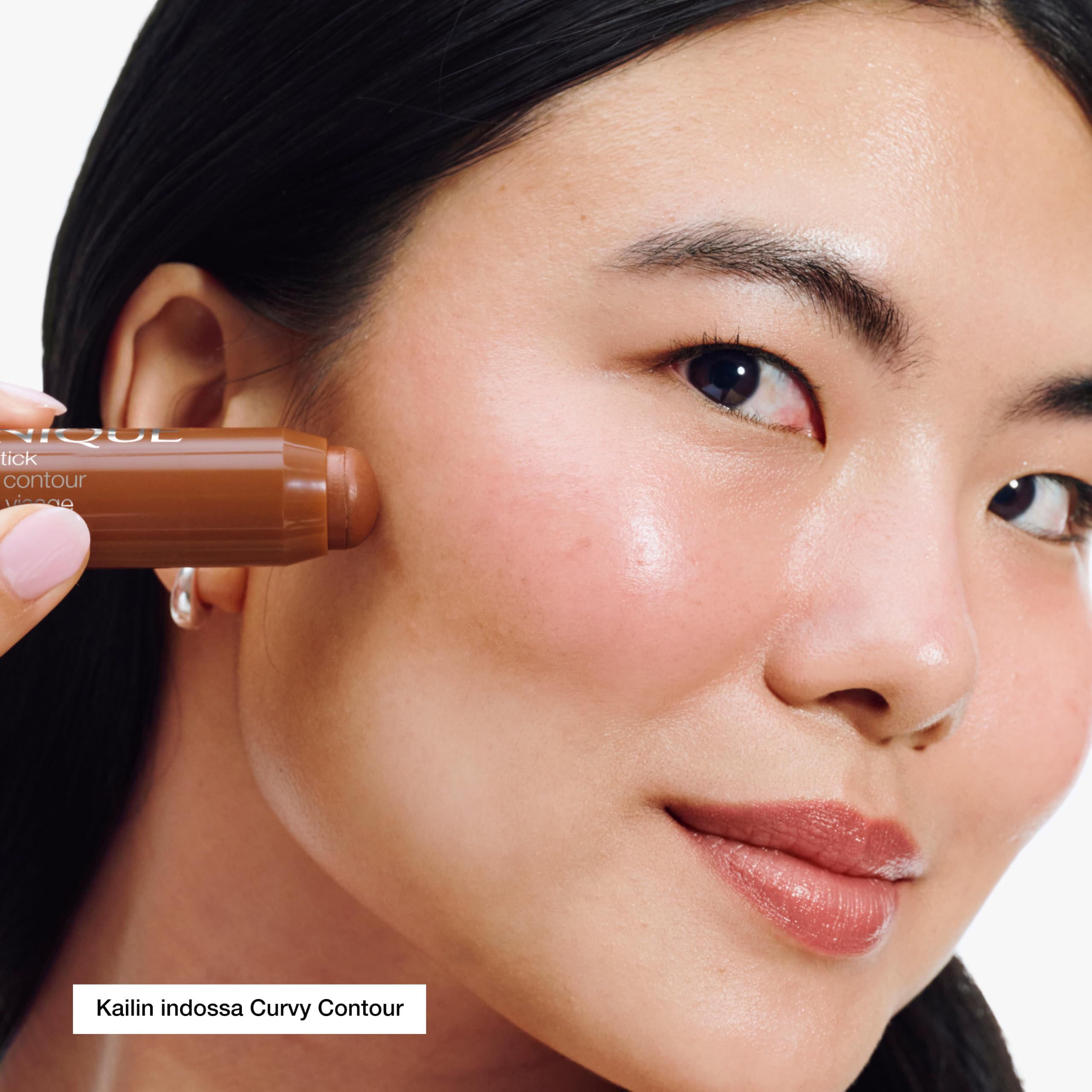 Clinique Quickliner For Brows (0.06 g) + Chubby Stick Sculpting Stick (6 g) - Matita Sopracciglia Resistente alle Sbavature - Contouring cremoso per tutti i tipi di pelle