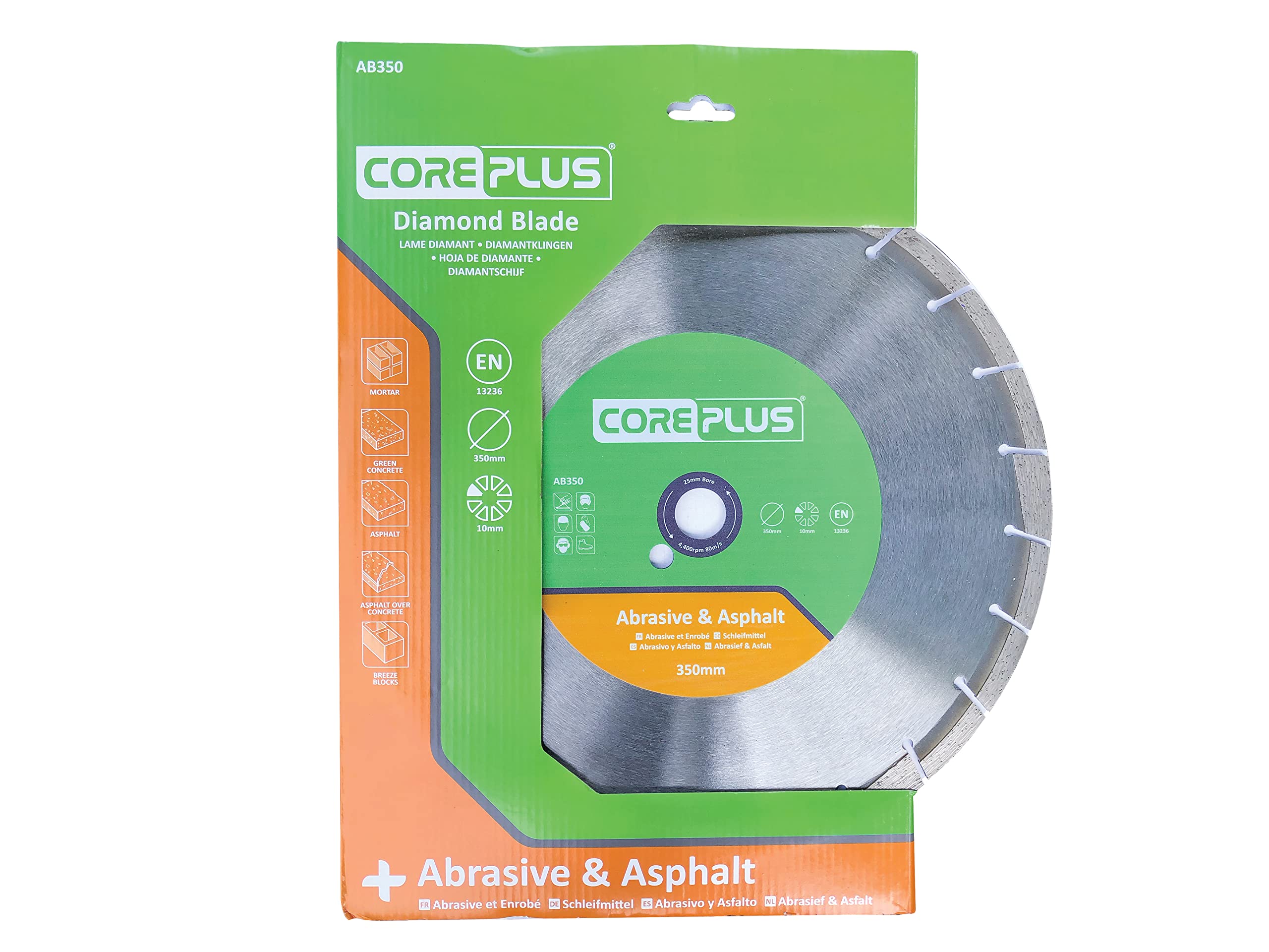 Coreplus Ab350 Abrasive & Asphalt Diamond Blade 350Mm