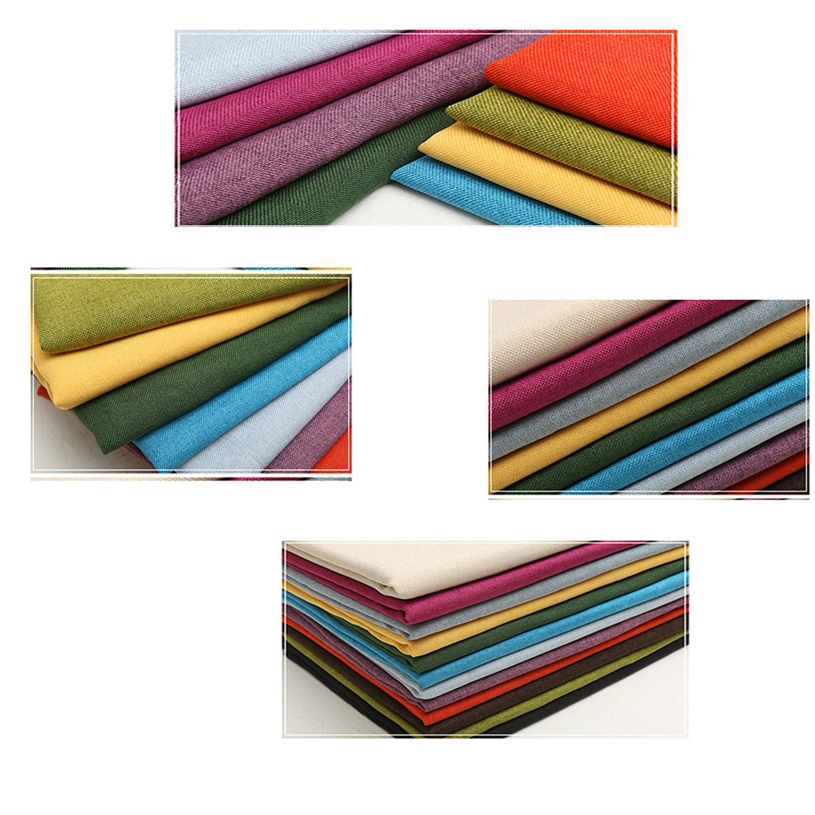 Tessuto di Lino Tessuto di Lino Cucito,Tessuto di Lino di Cotone a Trama Ferma per Ricamo,tovaglia,Tende,Borse
