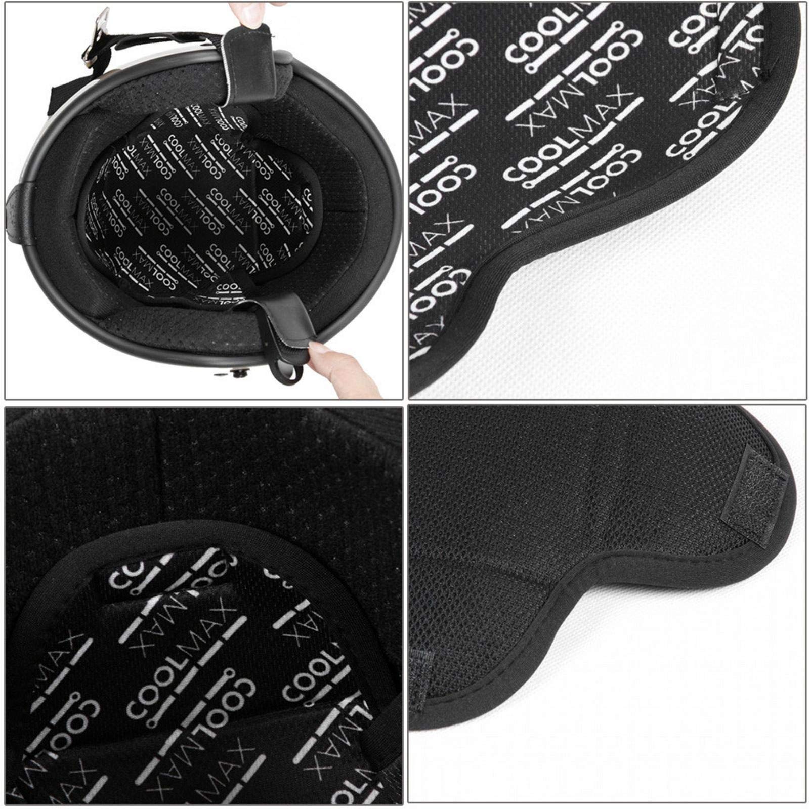 Cuscino per Casco da Motociclista, Kit di Riempimento Anti-Collisione, Rivestimento Interno ad Asciugatura Rapida e Traspirante
