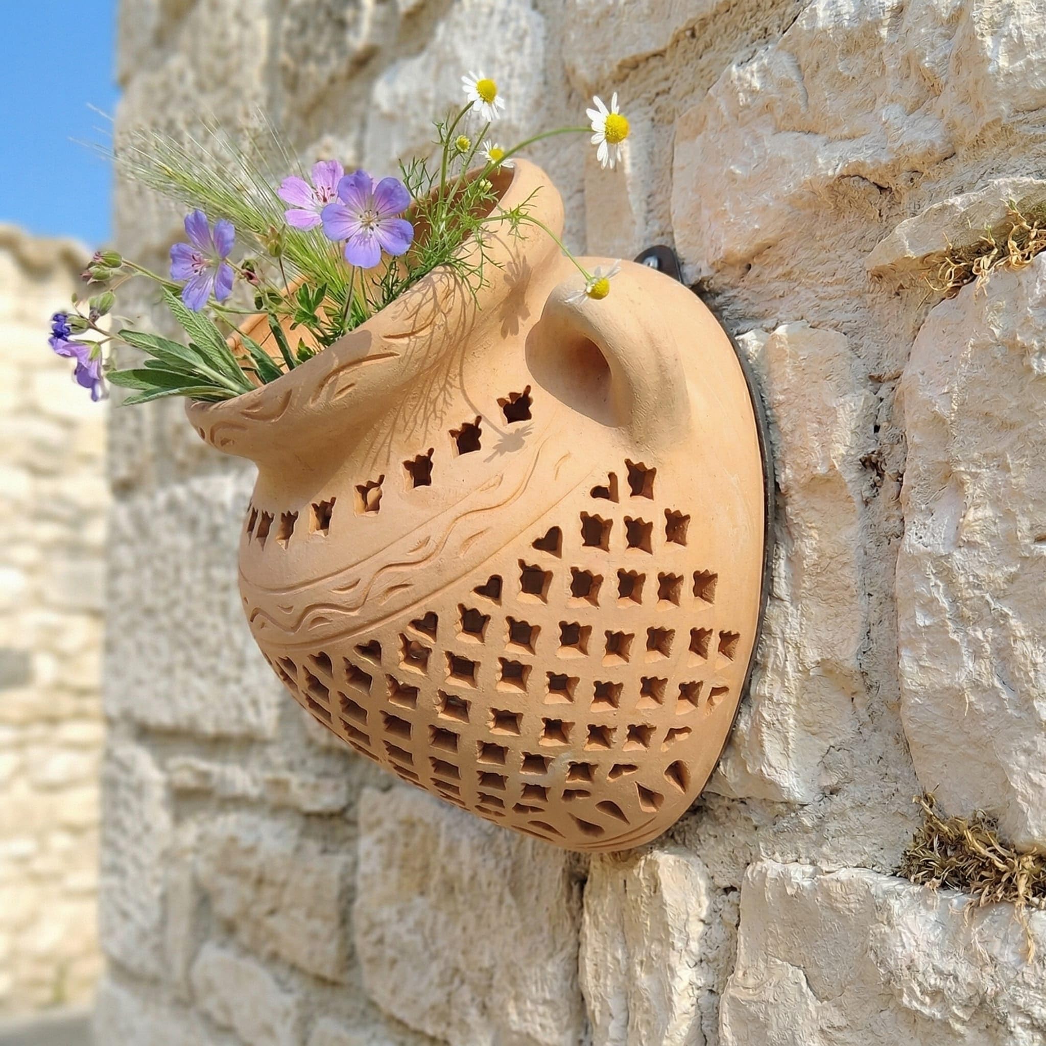 Vase amphore Tchécoslovaquie terre cuite - Ressourcerie Histoires Sans Fin