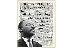 Inspirational Martin Luther King Poster: Thought-Provoking Wall Art for Motivation & Affirmation