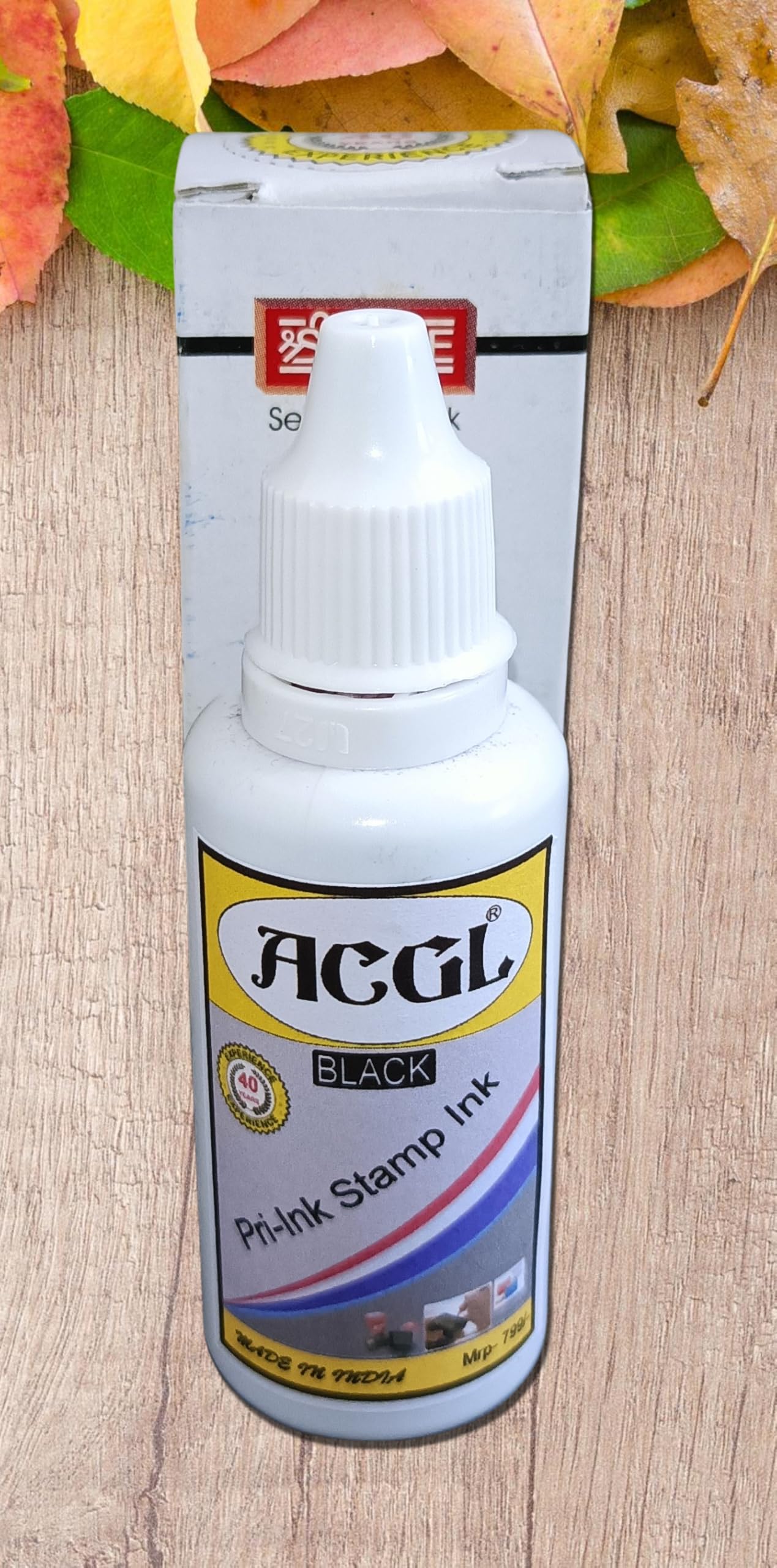 ACGL Stamp Ink Refill for Pre-Ink Stamps (30 ML,1 PCS) (BB9) (Black)