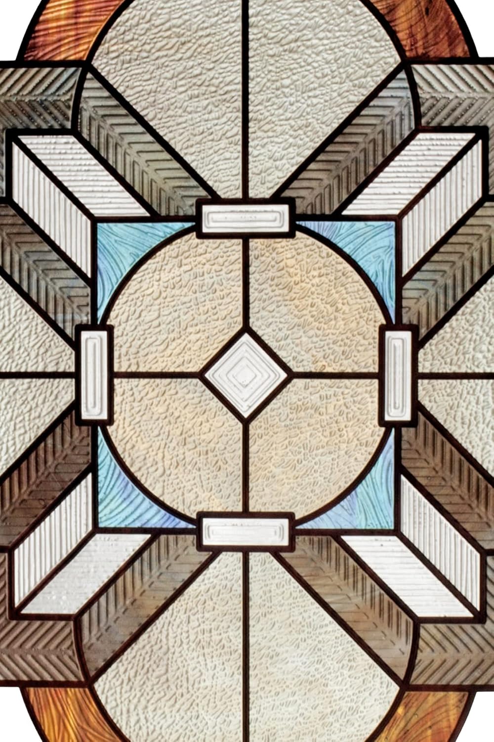12" x 12" Amber Stained Glass Window Film