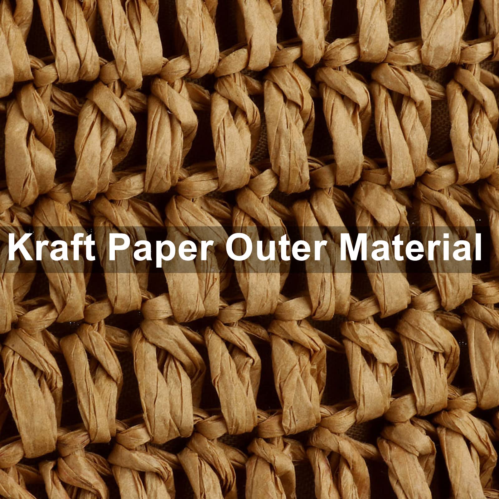 YYW Straw Tote Bag Women Hand Woven Large Casual Handbags Hobo Straw Beach Bag with Lining Pockets for Daily Use Beach Travel