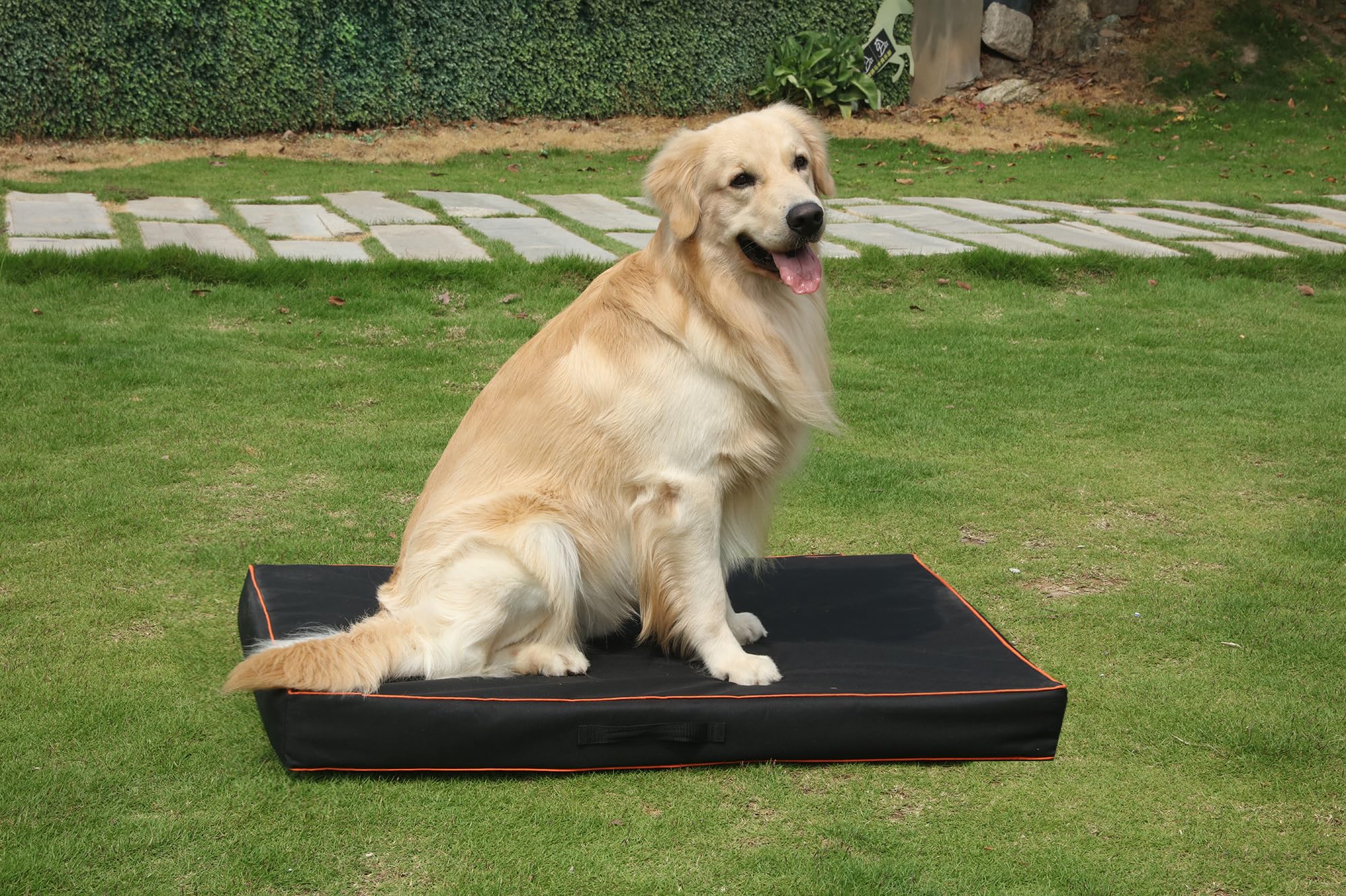 Leberna Funda impermeable para cama de perro, lavable, resistente, duradera, Oxford, universal, funda protectora de repuesto para cama de perro (negro, grande (44 pulgadas de largo x 32 pulgadas de
