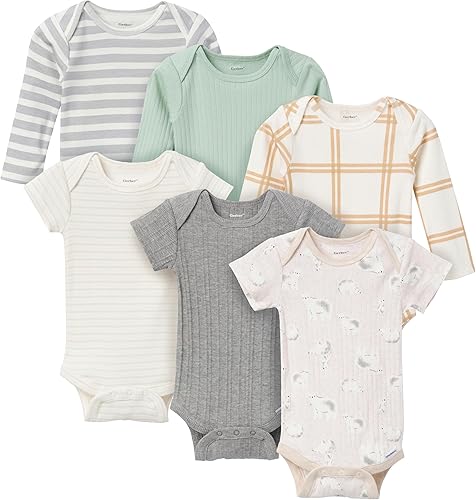 Gerber Baby Boys' 6-Pack Long-Sleeve Onesies Bodysuit