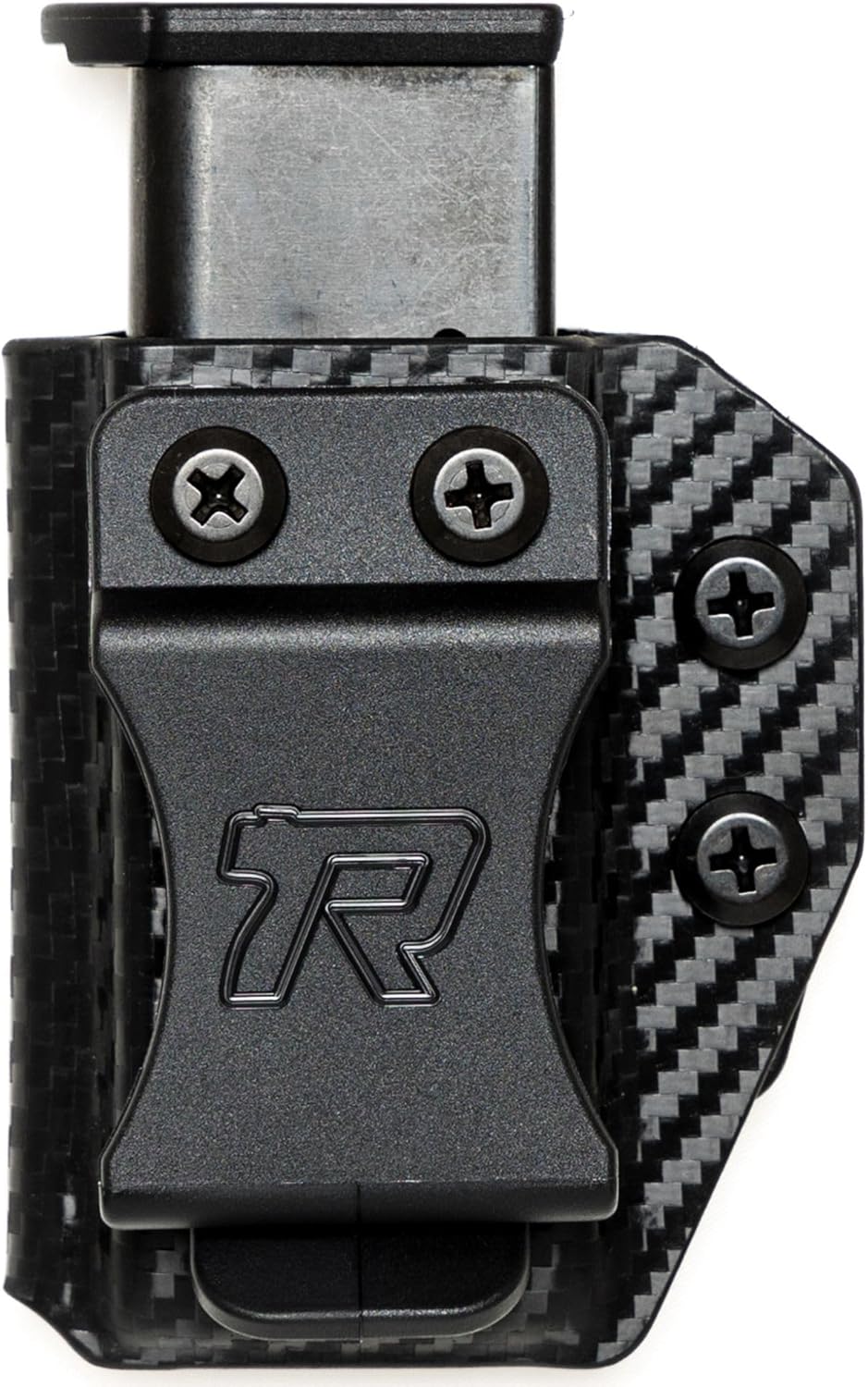 Rounded Magazine Holster - IWB or OWB, Kydex Mag Holder, Adjustable Retention, Spare Mag Carrier, Concealed Carry, Open Carry, Right Hand or Left Hand Carry, American Made, Concealment Express