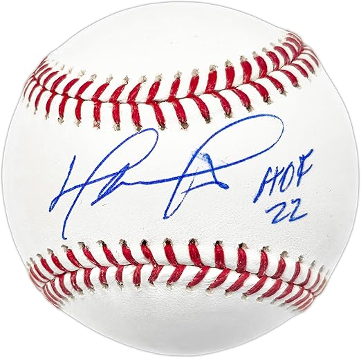David Ortiz Autographed Official M.L.B Baseball "HOF 22" (Smudged) Beckett BAS Witness #WY88225