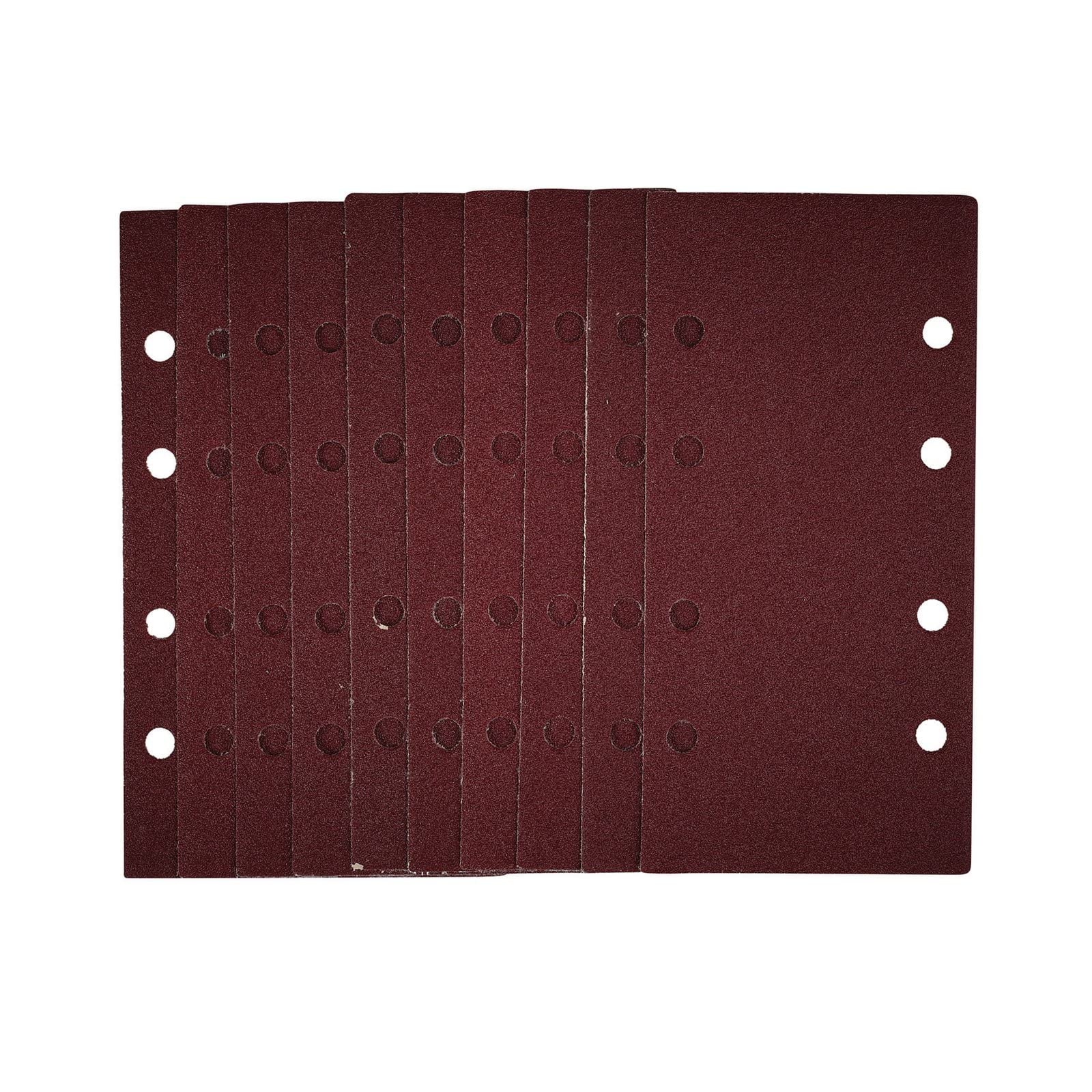 Draper Grain 54851 1/3 Sanding Sheets With Hook And Loop 93 X 190Mm 80 Grit (Pack Of 10) Each 1