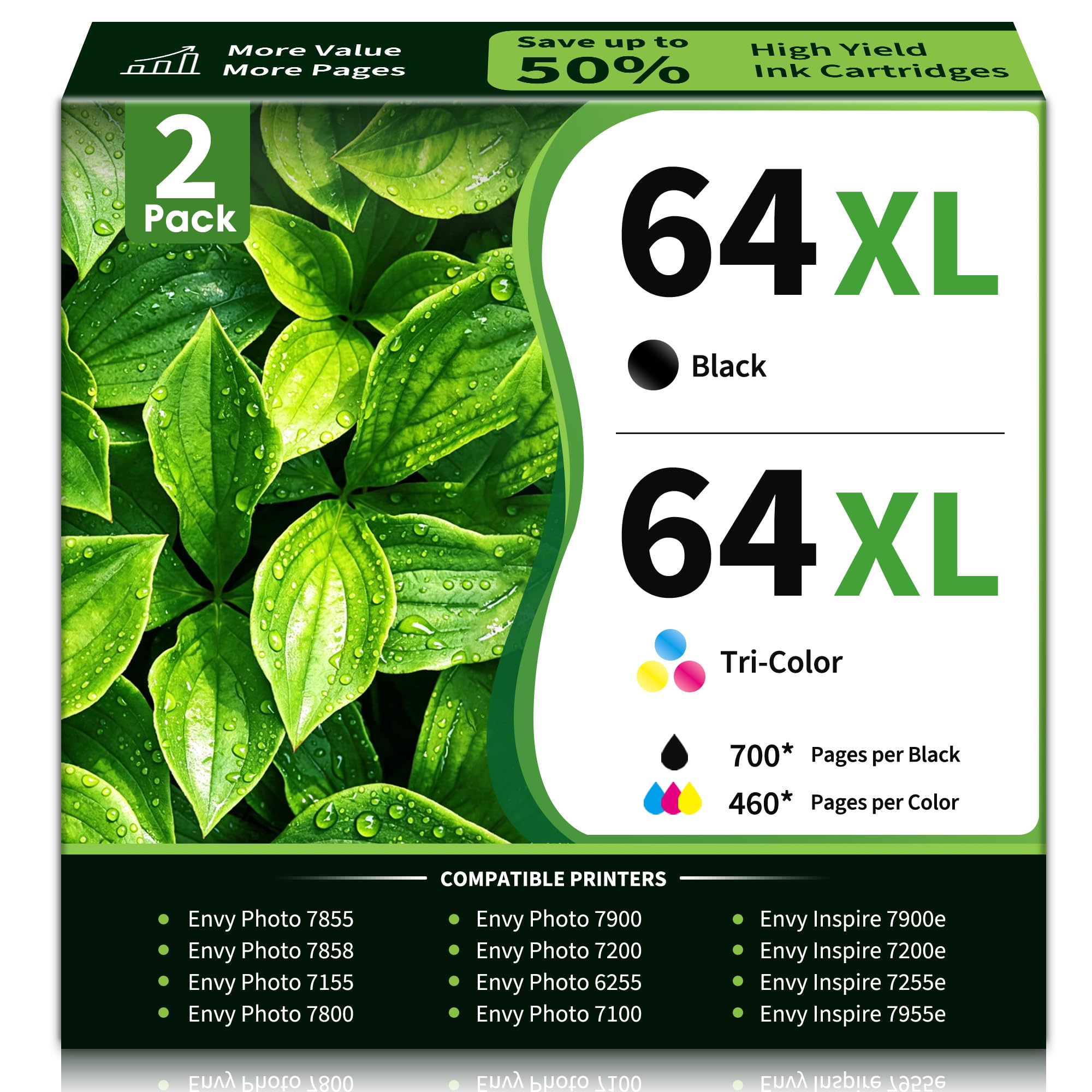 Photo 1 of Cmoqtiv 64XL Ink Cartridge Combo Pack for HP Printers