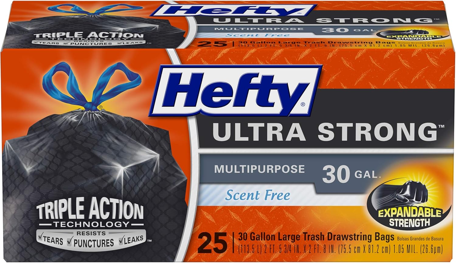 Amazon co jp: Hefty Ultra Flex Maximum Strength Drawstring Bags 30 Amazon co jp: Hefty Ultra Flex Maximum Strength Drawstring Bags 30