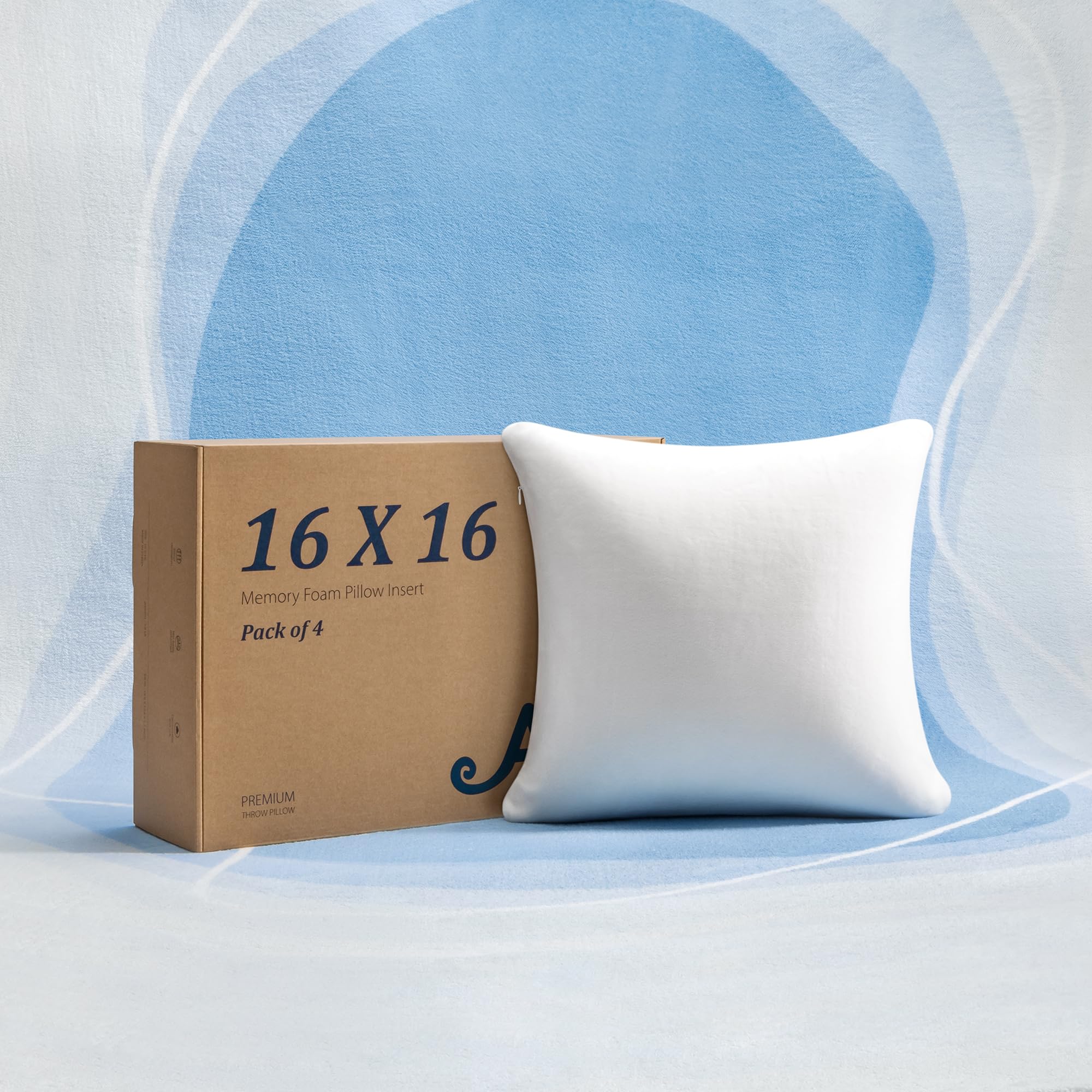 Amazon.com: AM AEROMAX 16 × 16 Throw Pillow (Pack of 4) Memory