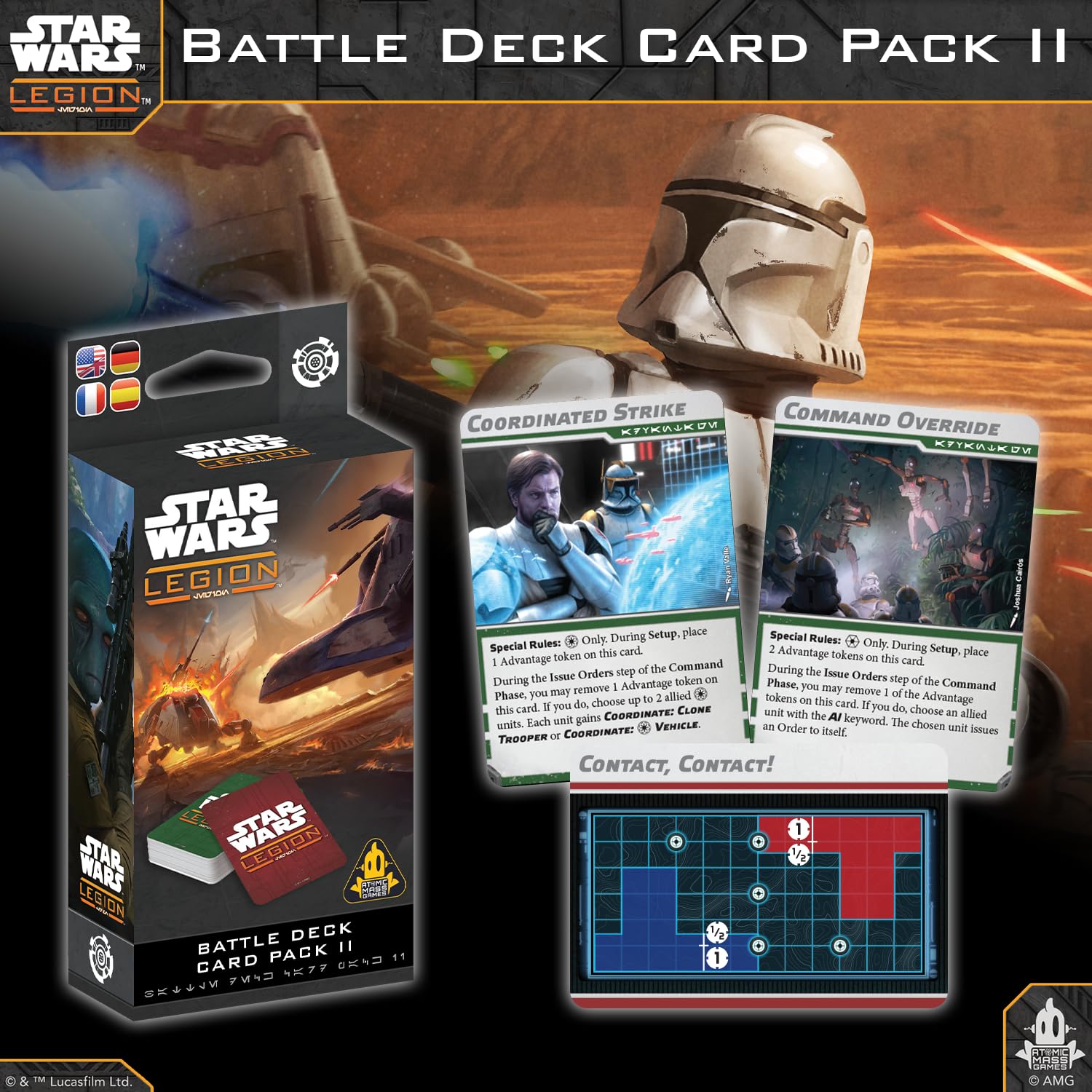 Asmodee - Star Wars™ Legion Fleet Troopers | AMG - extension jeu de figurines stratégie - Soldats de la Flotte - armée Rebelle - 14 - 2 joueurs - 90 min - Multilingue