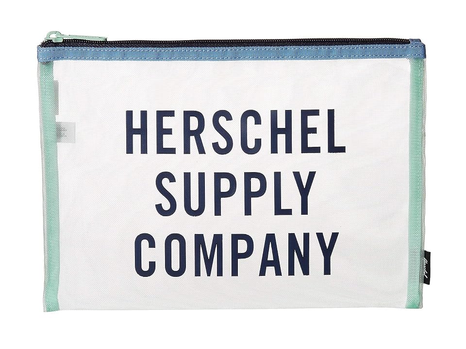 

Herschel Supply Co. Network Large - Mesh (Yucca/Peacoat/Hydrangea) Wallet, White