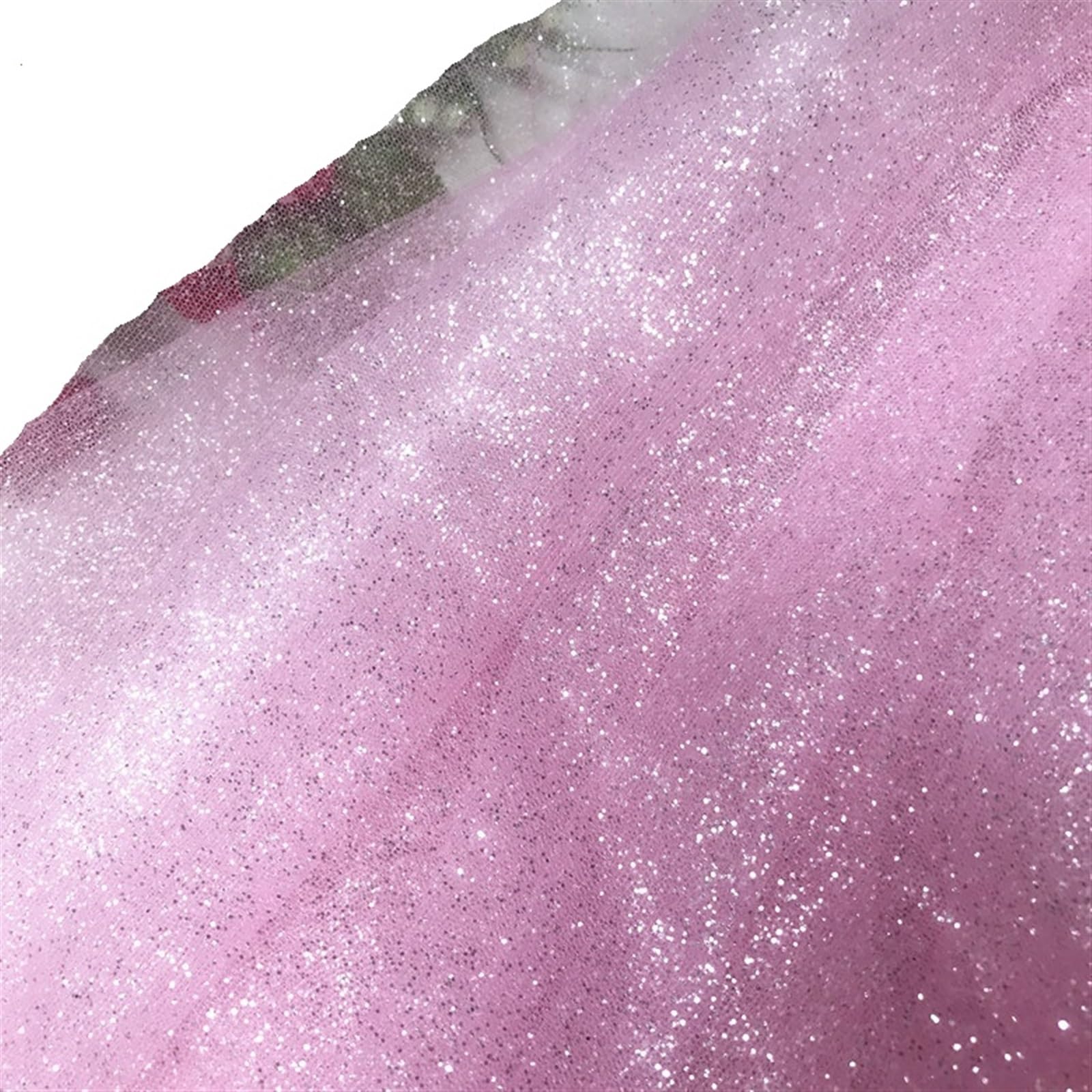 Wedding Dress Fabric 150cm Height, 300cm Long Glitters Tulle Lace Fabric Shiny for Veils, Wedding Dress, DIY Material