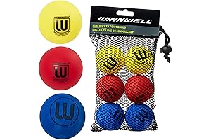 Winnwell Knee Hockey Balls - PVC Material for Enhanced Durability and Performance