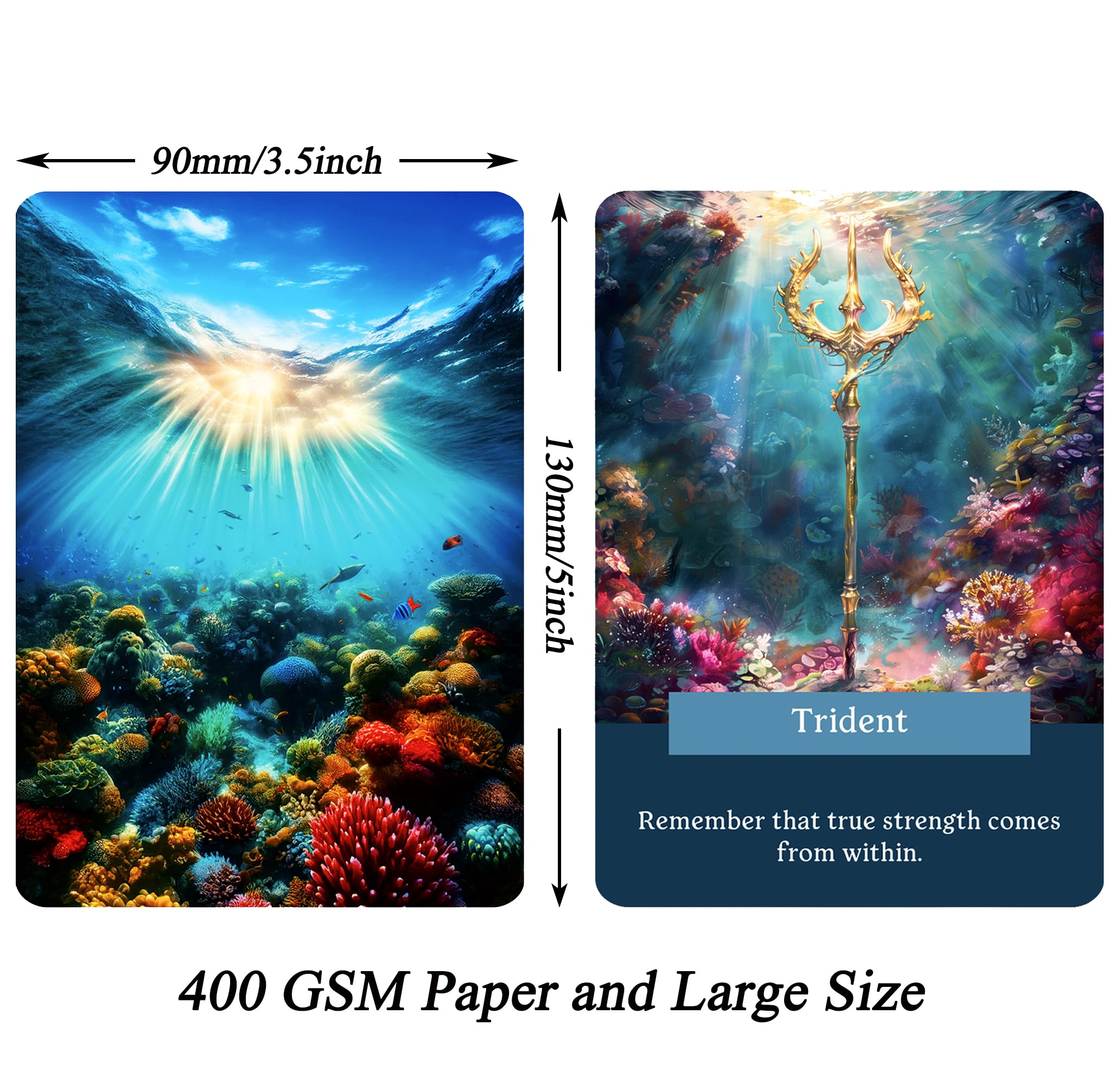 Ocean Oracle Cards Deck - Underwater Themed Spiritual Guidance Cards ...