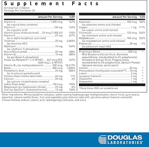 Miniatura 2 de Douglas Laboratories Ultra Preventive 2 Daily  Suplemento multivitamínico y mineral para apoyar la producción de energía, la función inmunológica y