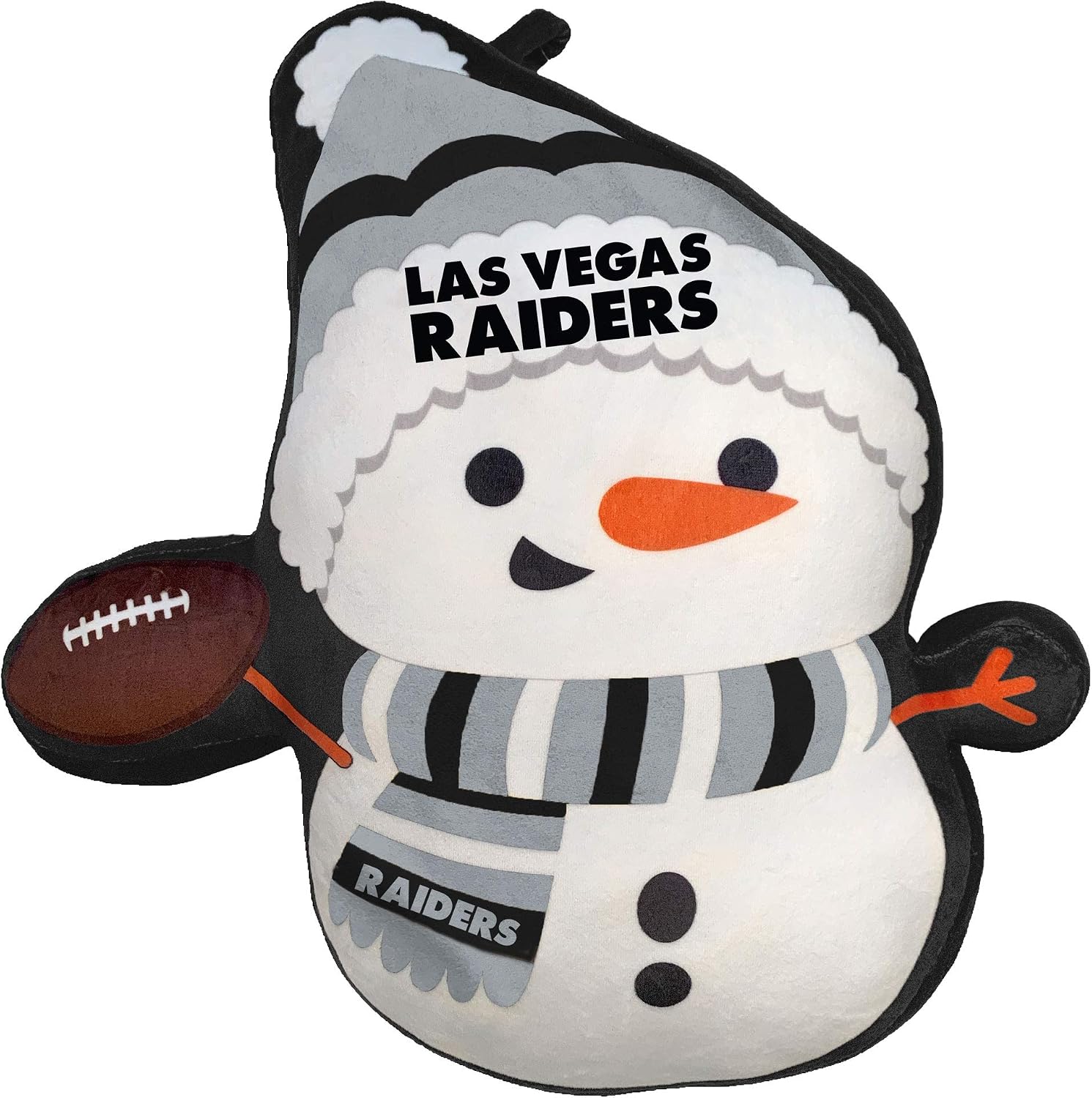 Pegasus Home Fashions Las Vegas Raiders Holiday Snowman Plushlete Pillow