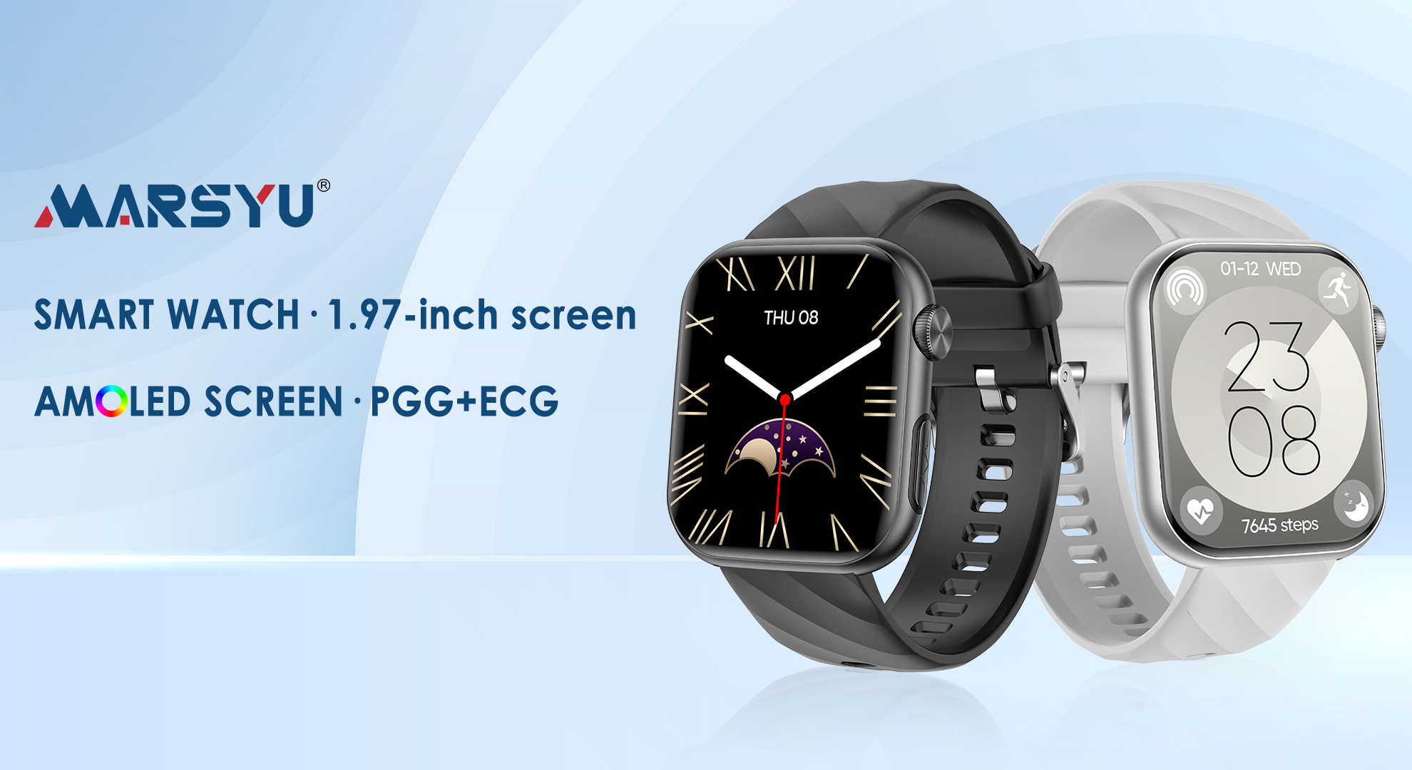 LIGE Smartwatch voor heren met bluetooth-oproep, 1,73 inch AMOLED groot display smartwatch voor heren met hartslag, slaapmonitor/110 sport, waterdicht 5ATM voor Android iOS, batterij 900 mAh