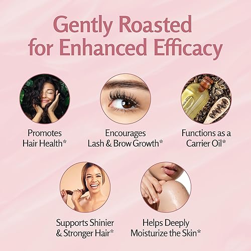 Miniatura 12 de Aceite de ricino orgánico 100% puro para el crecimiento del cabello, pestañas y cejas, drenaje linfático, molestias estomacales e hidratación
