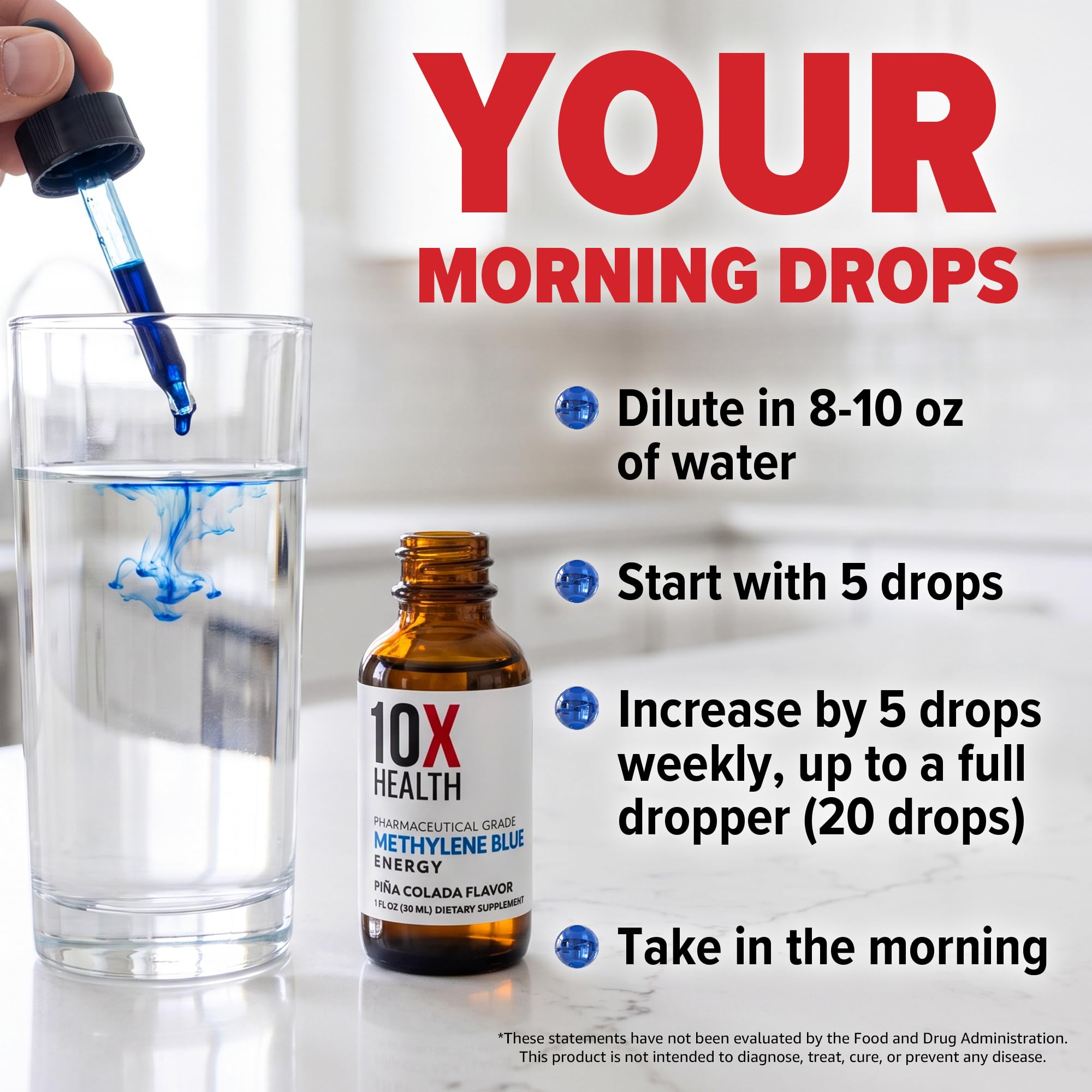 10X Health Methylene Blue Drops with Vitamin C, 30 mL — Amazon image 8