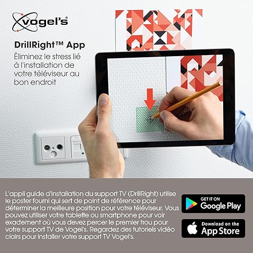 Miniatura 5 de Vogel's TVM 5445 - Soporte de pared ultrafino de movimiento completo para televisores de 32 a 65 pulgadas, máx. 77 libras, gira hasta 180, soporte