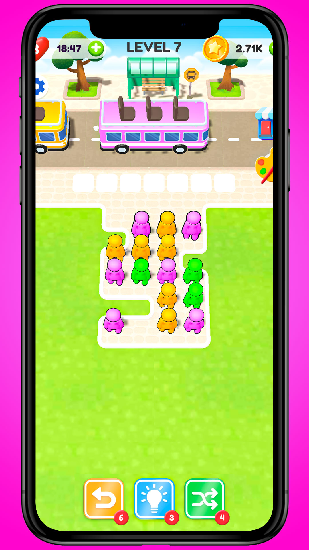 Bus Jam Match Puzzle Sort Master: Color Match Passengers Sorting