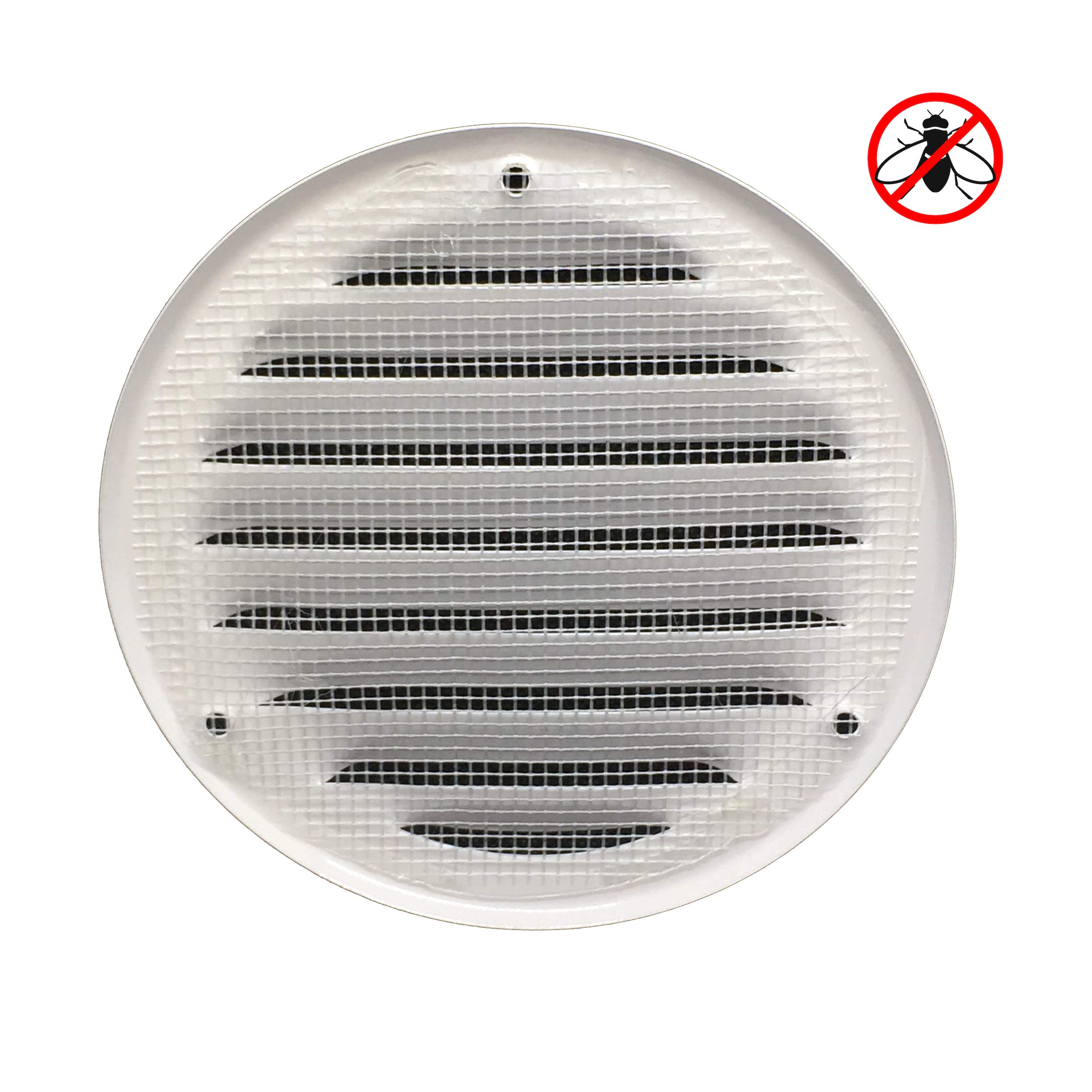 Buy Vent Cover Round Soffit Vent Air Vent Louver Grille Cover Builtin Fly Screen Mesh