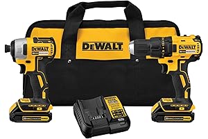 DEWALT Power Tools Combo Kit with Drill and Impact Driver
