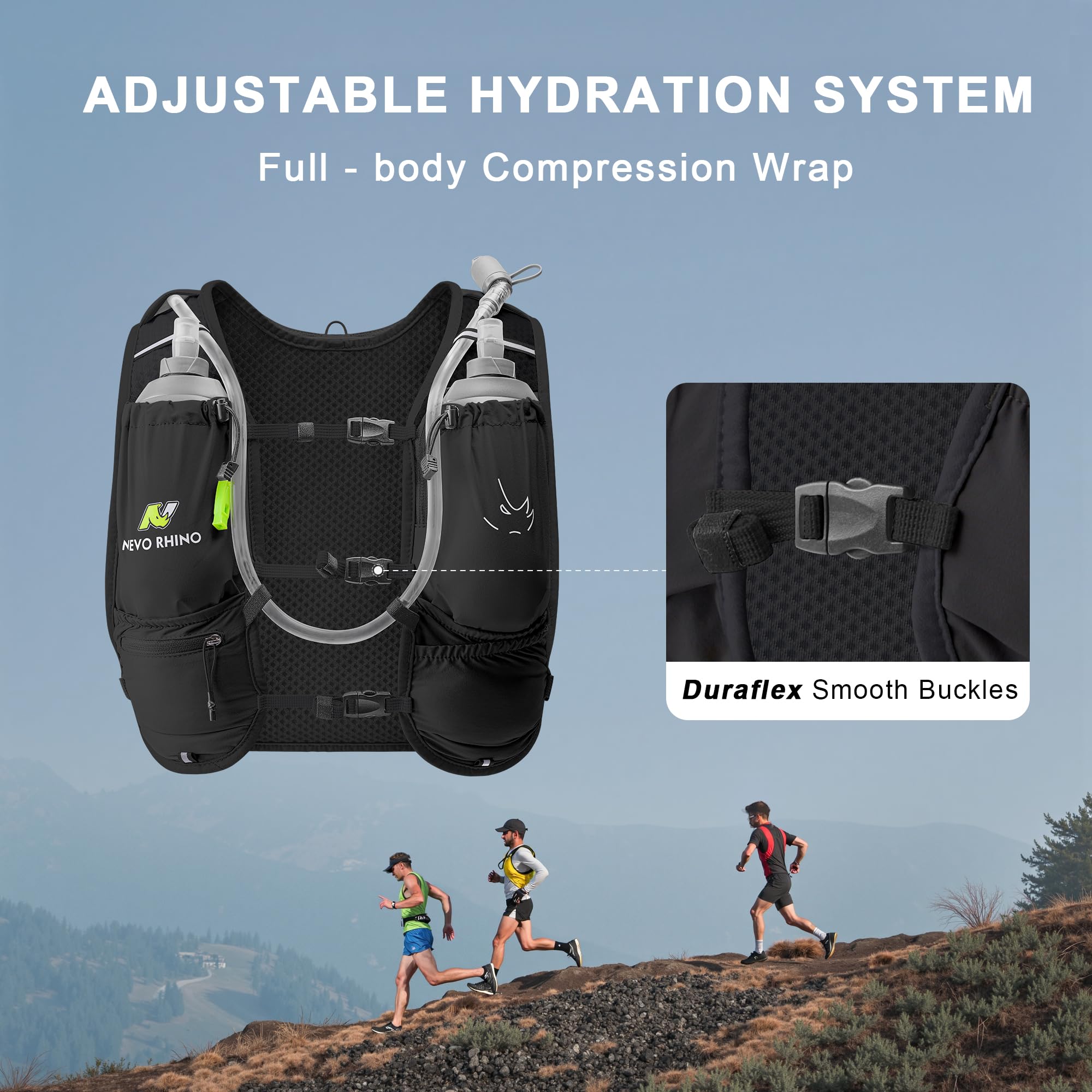 Hydration Pack N NEVO RHINO Hydration Running Vest With