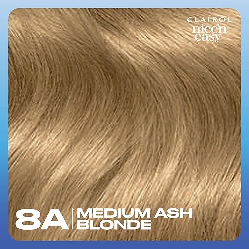 Miniatura 9 de Clairol Nice 'N Easy - tinte permanente para el cabello,100% cobertura de canas, color 8A, paquete de 3 unidades