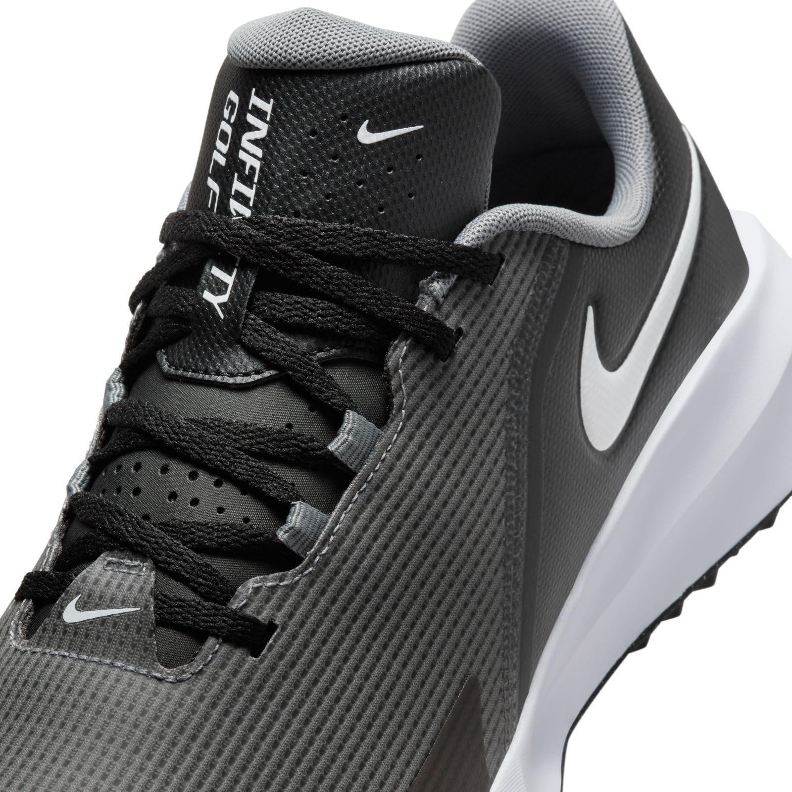 Nike Infinity G NN Golf Shoes (FN0555-001, Black/Smoke Grey/White) Size 9