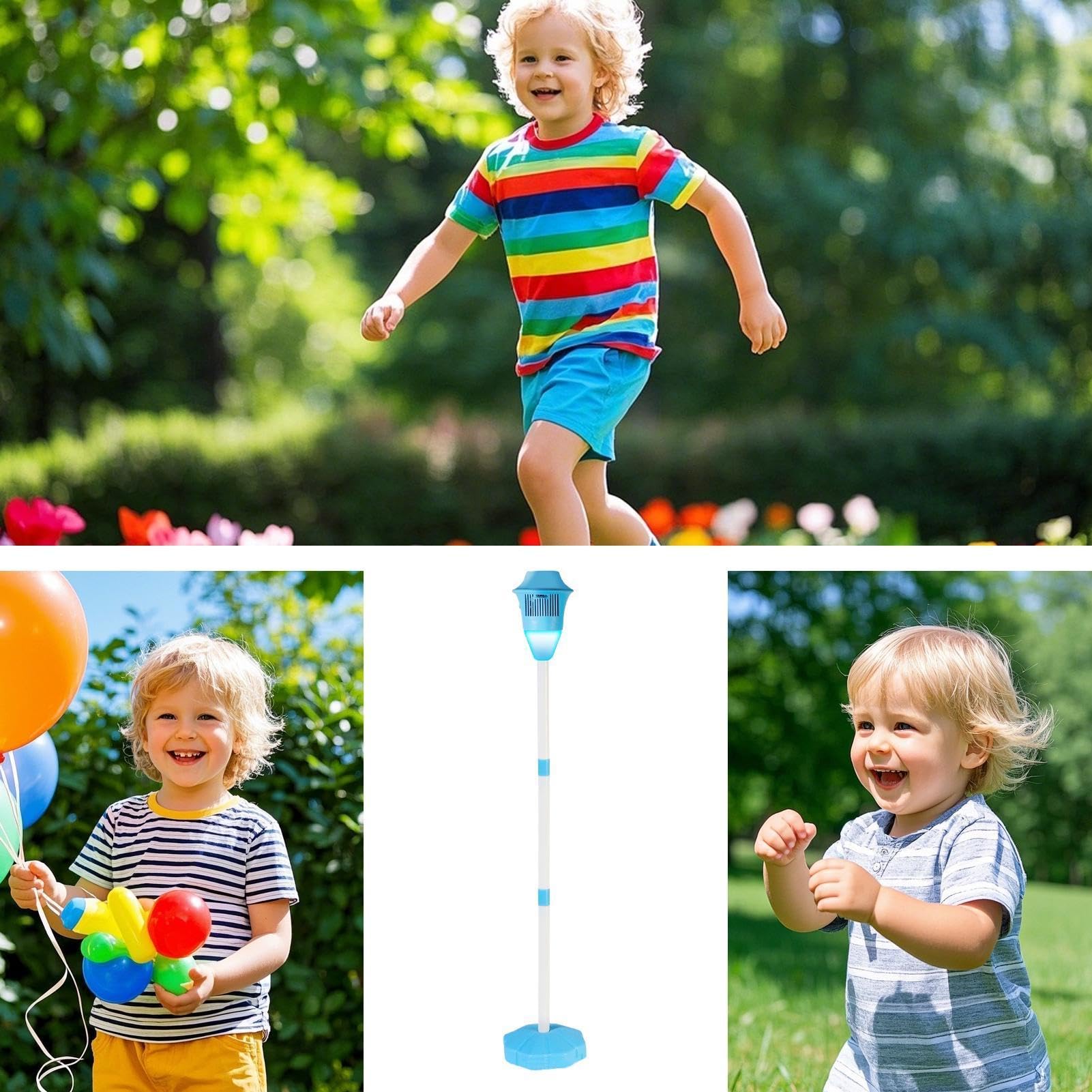Standing Bubble Machine – Automatic Children’s Bubble Maker with LED Lights, Road Lamp Shape Design | Outdoor Fun Toy for Family Entertainment, Backyard Play, Neighborhood Parties — view 5