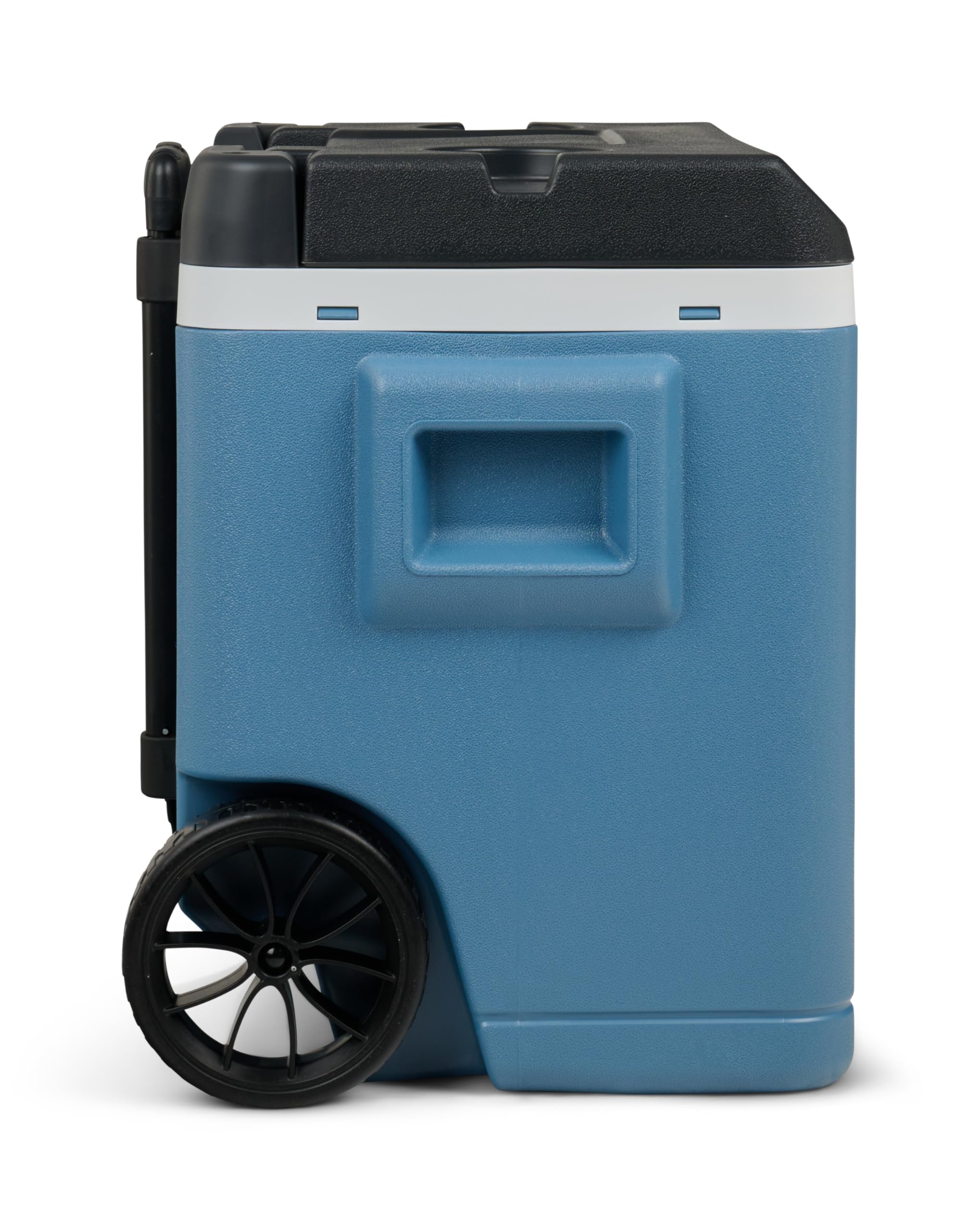 IGLOO IP42 Roller Glacière Passive 42L – Boîte Isotherme Bleu Glacier avec roulettes et Poignée Télescopique pour Camping et Loisirs