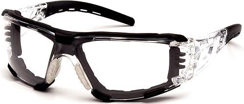 Miniatura 2 de Pyramex Safety Lentes de seguridad Fyxate, lente transparente H2MAX antivaho con acolchado de espuma