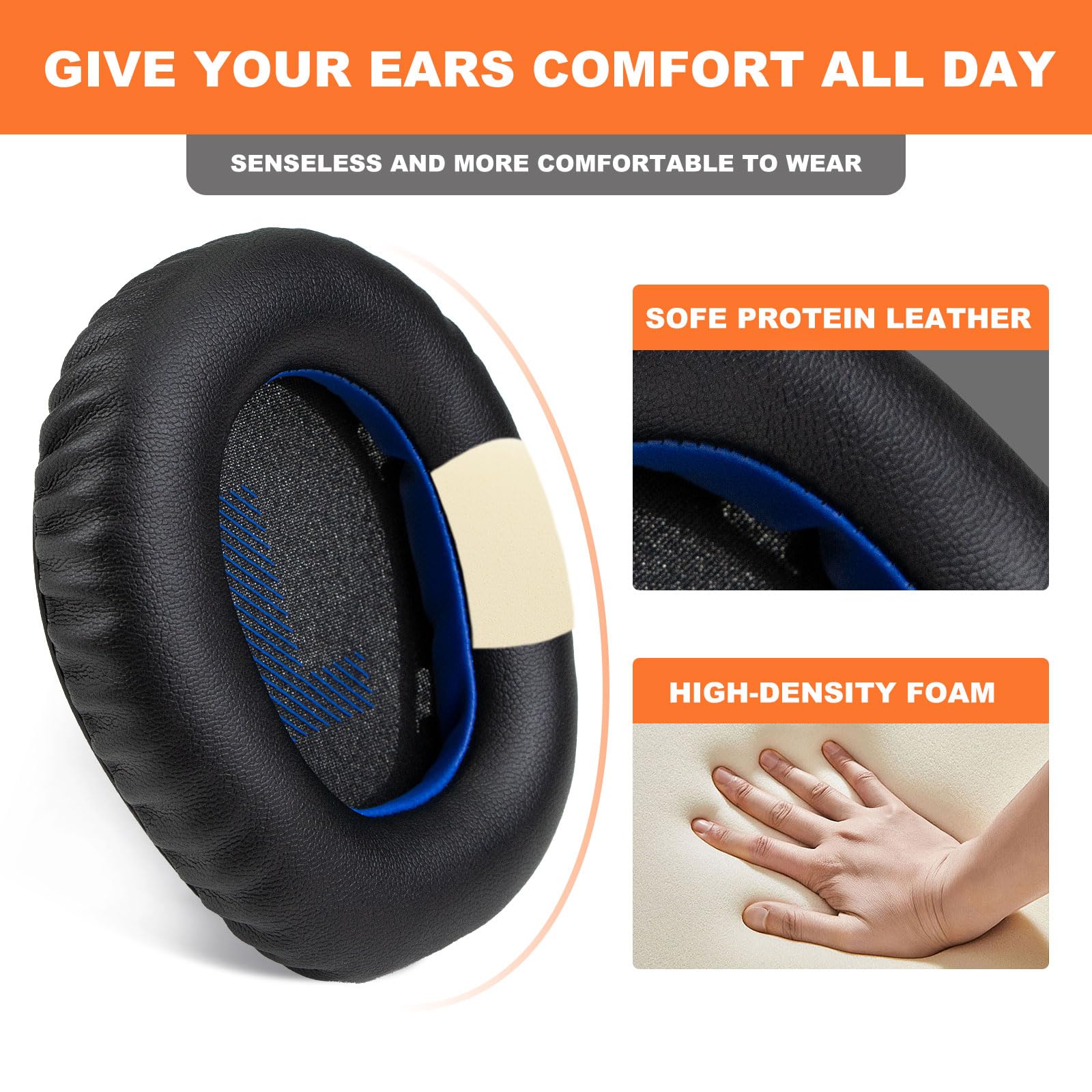 YunYiYi Q400 - Almohadillas De Repuesto Compatibles Con JBL Quantum 400 Para Audífonos Para Juegos